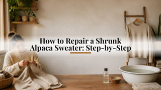 How to Repair a Shrunk Alpaca Sweater: Step-by-Step