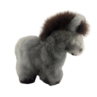 Donkey-grey-10" Alpaca Fur Donkey