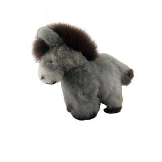 Donkey-grey-10" Alpaca Fur Donkey