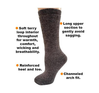 amtvlr-sm-100% Alpaca American Traveler Socks