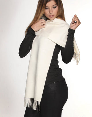 PT-1004-COM1-100% Baby Alpaca Scarf - Woven Solid