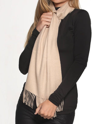 PT-1004-COM3-100% Baby Alpaca Scarf - Woven Solid