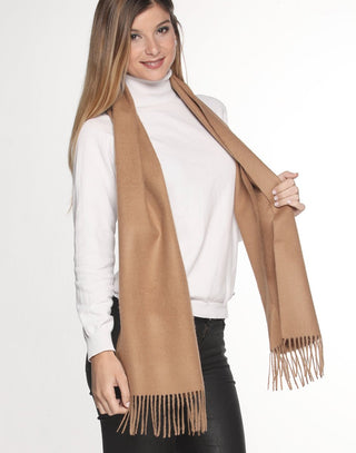 PT-1004-COM4-100% Baby Alpaca Scarf - Woven Solid