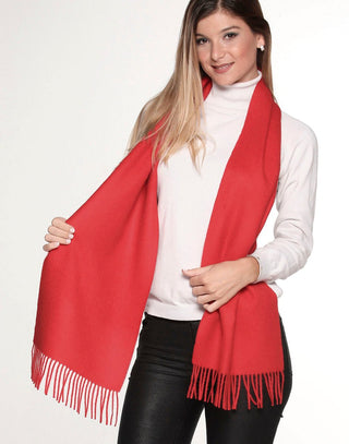 PT-1004-COM49-100% Baby Alpaca Scarf - Woven Solid