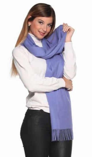PT-1004-COM9-100% Baby Alpaca Scarf - Woven Solid