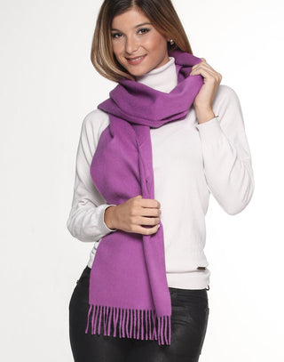 PT-1004-COM92-100% Baby Alpaca Scarf - Woven Solid