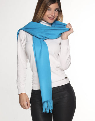 PT-1004-COM93-100% Baby Alpaca Scarf - Woven Solid
