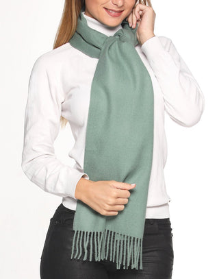 PT-1004-COM94-100% Baby Alpaca Scarf - Woven Solid