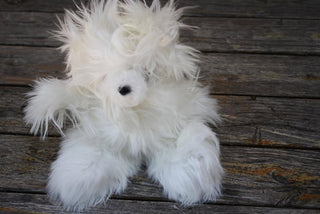12inchSuriBear_white-12" Suri Alpaca Teddy Bears