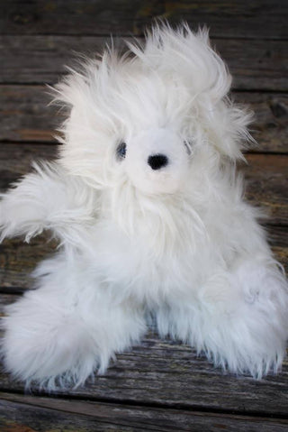 12inchSuriBear_white-12" Suri Alpaca Teddy Bears