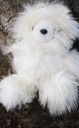 12inchSuriBear_white-12" Suri Alpaca Teddy Bears