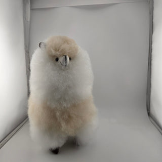 Premium Alpaca Fur Toys Collection 9" Alpaca Fur Toy - Beige 