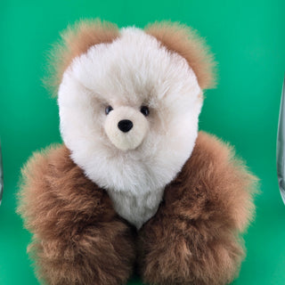 Premium Alpaca Fur Toys Collection 10" Sitting Bear MIXED Colors 
