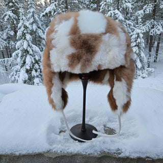 100% Baby Alpaca  RCMP Fur Hat With Earflaps Chullo