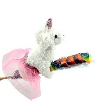 4" Alpaca on Candy Lollipop - Choice Alpaca Products-WISHcandypop-alpacacorn
