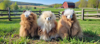 4" Small Alpaca Figure - Choice Alpaca Products-4inch-fur-toy-varies