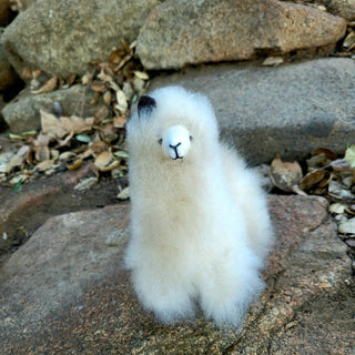 6" Standing Alpaca Fur Toy - Choice Alpaca Products-INCT-6inch-brown