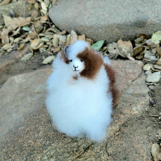 6" Standing Alpaca Fur Toy - Choice Alpaca Products-INCT-6inch-brown