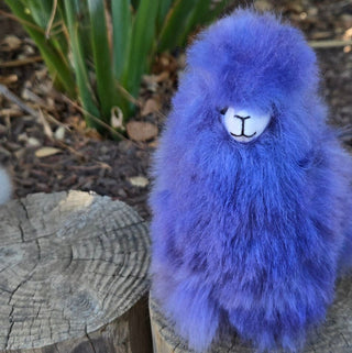 6" Standing Alpaca Fur Toy - Choice Alpaca Products-INCT-6inch-purple