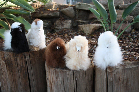 6" Standing Alpaca Fur Toy Toy 