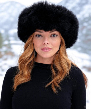 Fur Alpaca Hat Hats True Black 