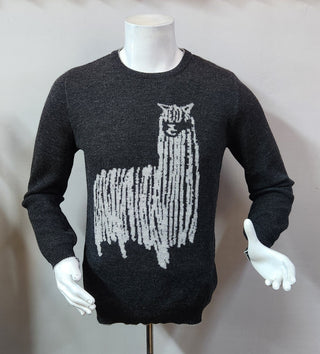 Watchful Sire 100% Baby Alpaca Mens Sweater Sweater 
