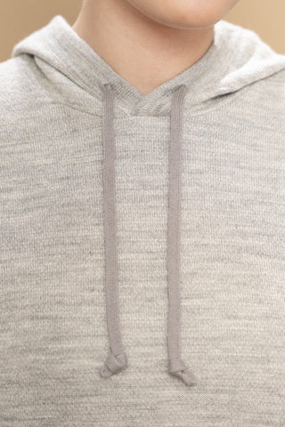 Baby Alpaca/Cotton Hoodie Shirts & Tops Light Grey SM 