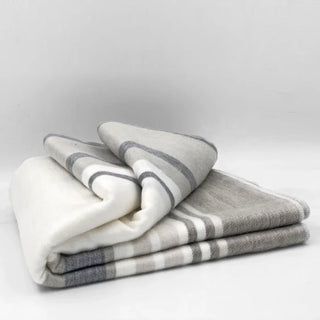 Alpaca Bed Blanket - Striped Blankets BD 