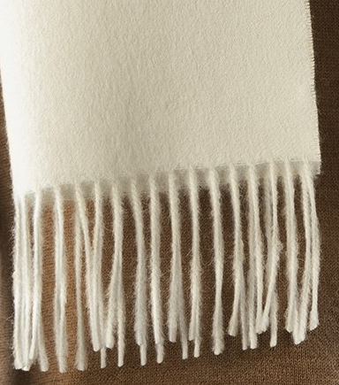 Solid Weave Brushed Alpaca Scarf