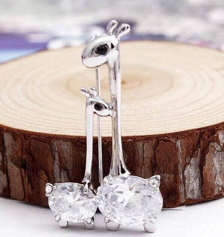 Alpaca and Cria Jewelry Pin - Alpaca Brooch Jewelry Silver 