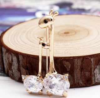 PacaNCriaPin-Gold-1-Alpaca and Cria Jewelry Pin - Alpaca Brooch