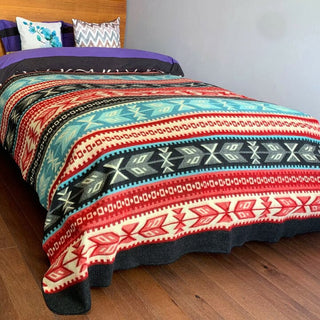 Alpaca Bed Blanket - Southwest Patterned - Choice Alpaca Products-DN_mashpi_174227623506