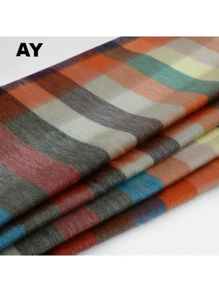 Alpaca Bed Blanket - Striped Blankets AY 