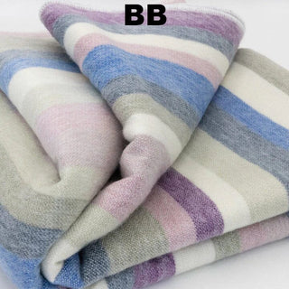 Alpaca Bed Blanket - Striped Blankets BB 