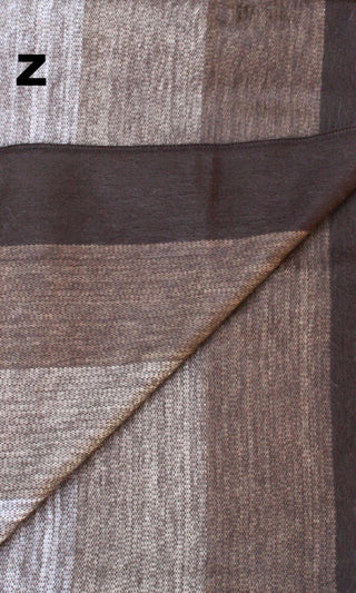 Alpaca Bed Blanket - Striped Blankets Z 