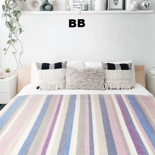 Alpaca Bed Blanket - Striped - Choice Alpaca Products-DN_bb_186136743325
