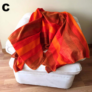 Alpaca Bed Blanket - Striped Blankets 