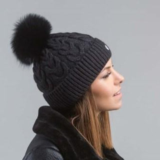 pompom-black-Alpaca Fuzzball Pom-Pom