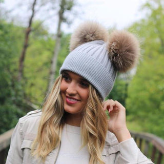 pompom-medgrey-Alpaca Fuzzball Pom-Pom