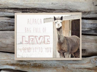 alpacabagfulloflove-Alpaca Greeting Card - Alpaca Bag Full of Love & Send it to You