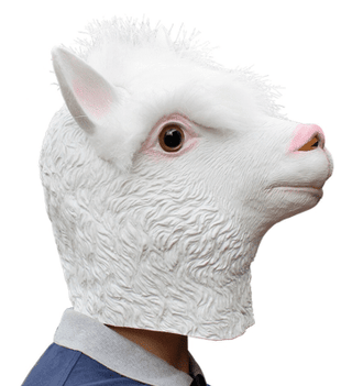 alpaca_mask-Alpaca Head Latex Party Mask