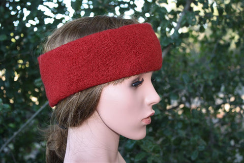 Alpaca Headband Hat One Size Red 