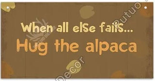 Alpaca Home Decor Wooden Plaque - Choice Alpaca Products-PDlifeisgood-whenallelsefails