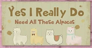 Alpaca Home Decor Wooden Plaque - Choice Alpaca Products-PDlifeisgood-yesireally