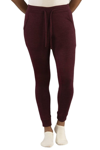 Lux Alpaca Hoodies and Joggers - Choice Alpaca Products-L21476-joggers-burgundy-xs