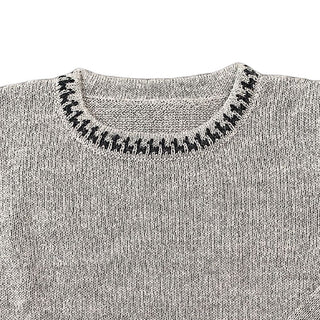 Alpaca Inca Patterned Sweater - Choice Alpaca Products-scr001-grey-xs