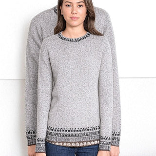 Alpaca Inca Patterned Sweater - Choice Alpaca Products-scr001-grey-xs