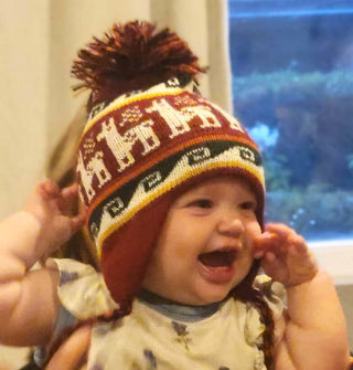 Alpaca Infant Toddler Chullo Hat - Choice Alpaca Products-Chullo_Infant_4T-cream
