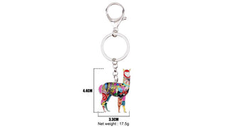 AlpacaKeychainMulti-1-Alpaca Keychain Charm