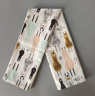 Alpaca Kitchen Apron, Tea Towel, Oven Mitt + Pot Holder, Grocery Tote Bag - Choice Alpaca Products-Kitchen-towel